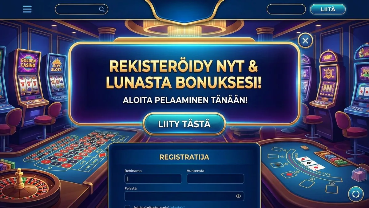 Rekisteröidy bonuksella